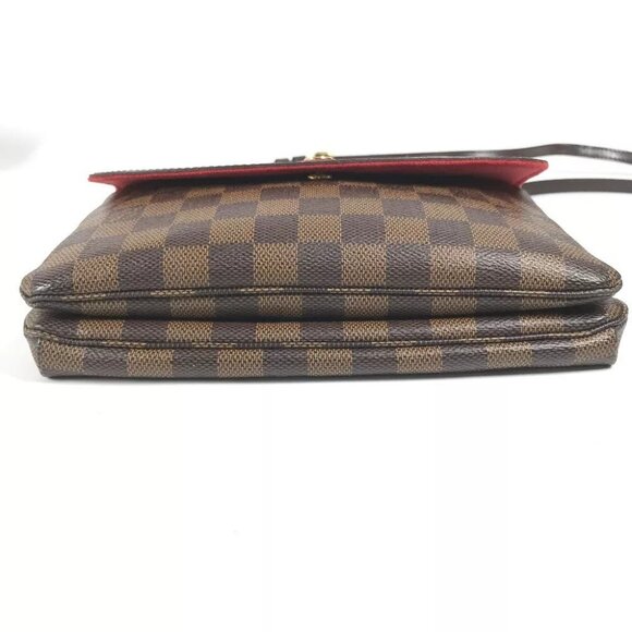 LOUIS VUITTON Damier Twice Bag Crossbody Pochette Shoulder Bag - Picture 5 of 16